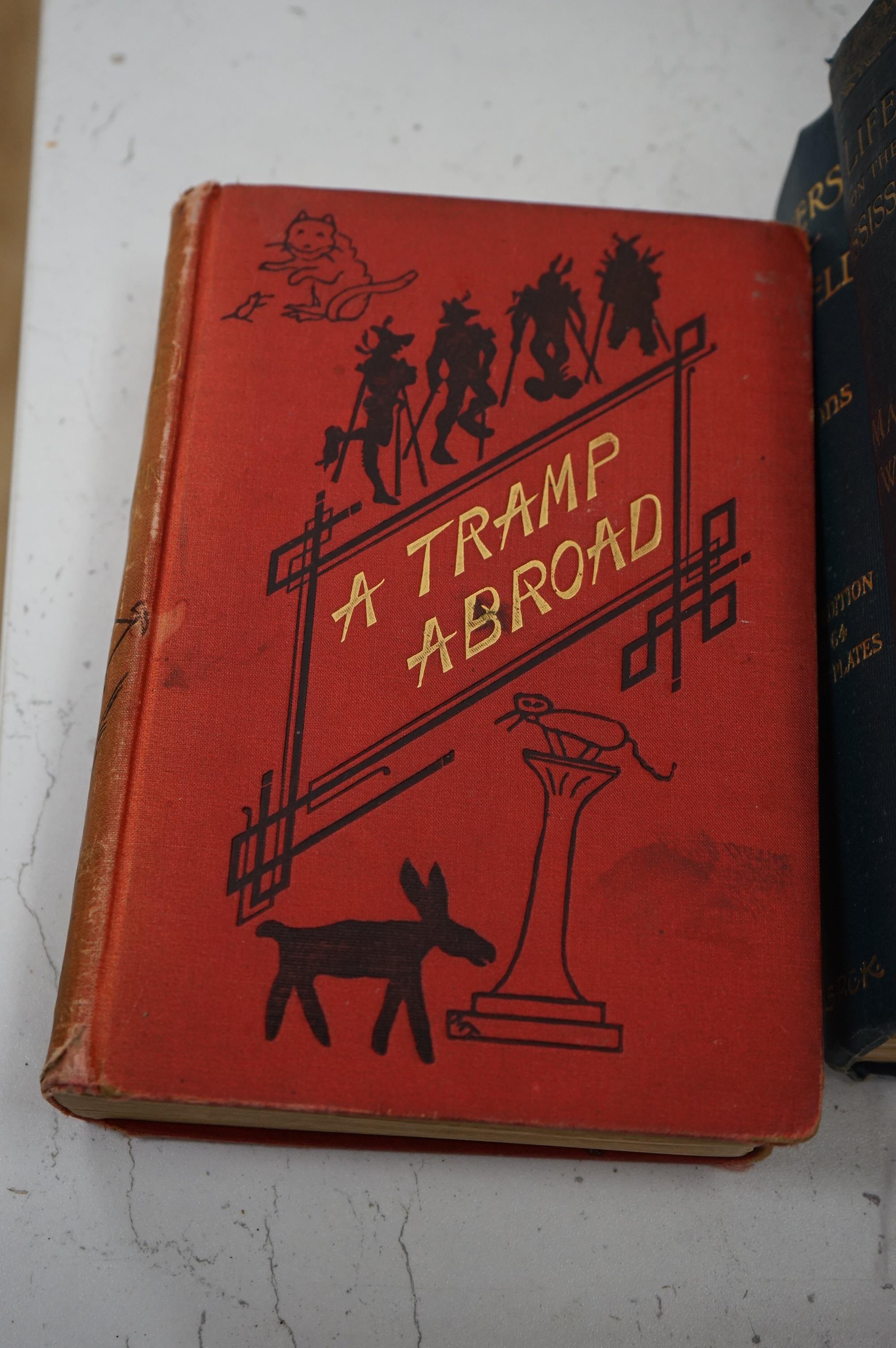 A collection of thirteen books to include; Watson, William, The Gardeners Assistant, John's Flowers of The Field, Twain, Tramp Abroad etc